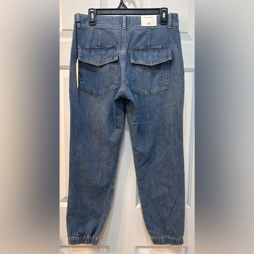 NWT Citizens Of Humanity Agni Utility Jeans Women Jogger Sz 27 Button Fly Barrel - Picture 2 of 15